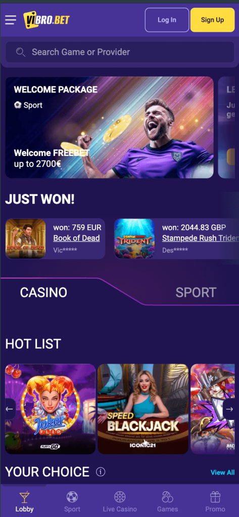 mobile app